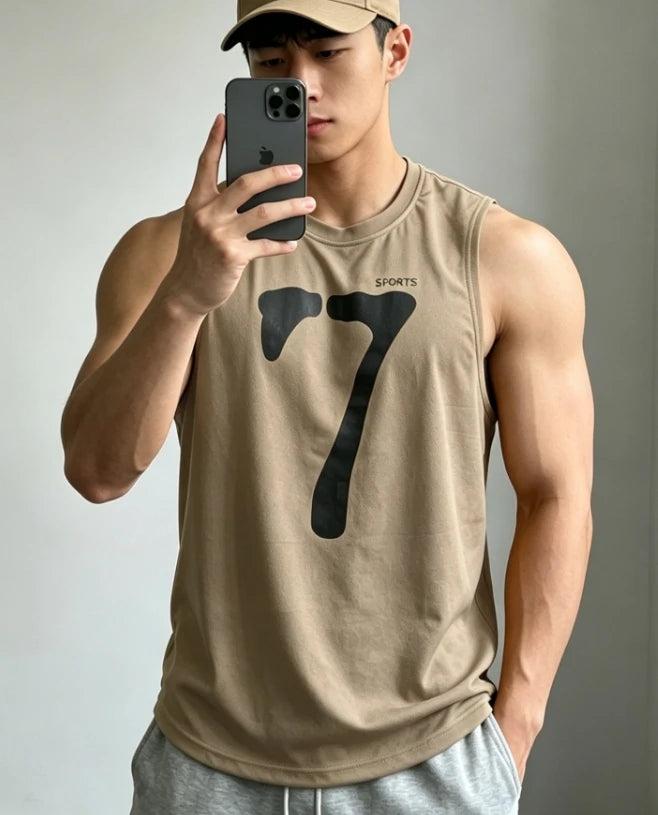 Running Tank Top Men Summer Sport Gym Vest Quick Dry Training Tanktop Workout Singlets Man Fitness Bodybuilding Sleeveless Shirt