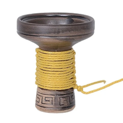 Hookah Mummy Bowl With Hemp Rope Ceramics Shisha Nargile Sheesha Narguile Chicha Cachimbas Water Pipe Smoking Accessories Tools