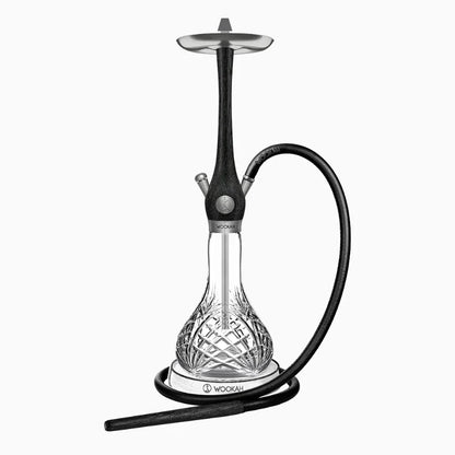 Wookah Hookah Shisha Set High Quality Wooden Large Hookah with Glass Bottle Single Pipe