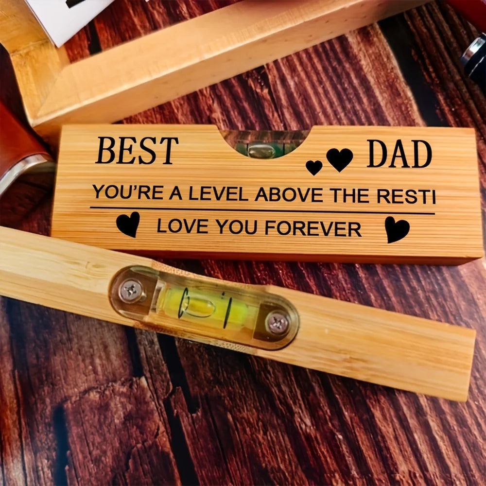 Father's Love Wooden Bottle Opener - Practical Creative Durable Gift for Father's Day Birthday Camping Outdoor Essential