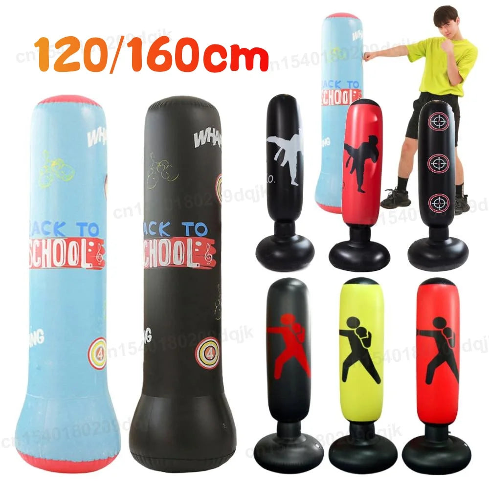 Inflatable Punching Boxing Bag Fitness Training Boxing Sack PVC Sports Fight Column  Kids Boxing Fight Pressure Sandbag