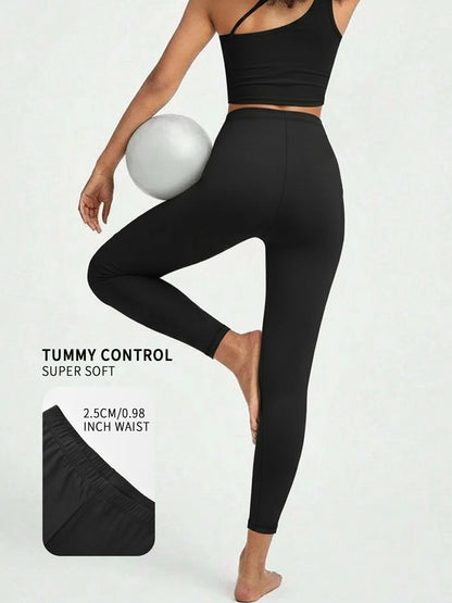 Women's Low Rise Workout Leggings - Super Soft High Elastic Tights for Yoga Running Training Daily Life