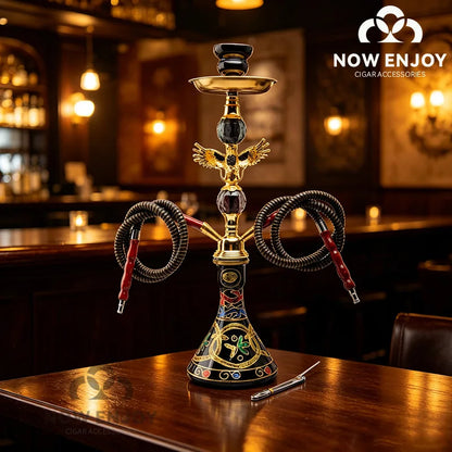 BLack Gold Eagle Design Smoking Pipe Hookah Set with Tobacco Bowl Water Pipe  Кальян Kit for Sheesha Shisha Smoke Accessories