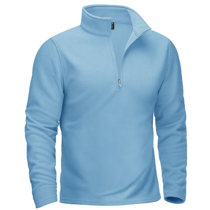 TACVASEN Quarter-Zip Pullover Tops Mens Turtleneck Fleece Sweatshirts Casual Warm Sweater Athletic Running Sports Hoodie Shirts