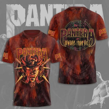 Popular Heavy Metal Rock Band Pantera 3D Print Men Women T-shirt O-neck Short Sleeve Hip Hop Top Casual Streetwear Kids Tees