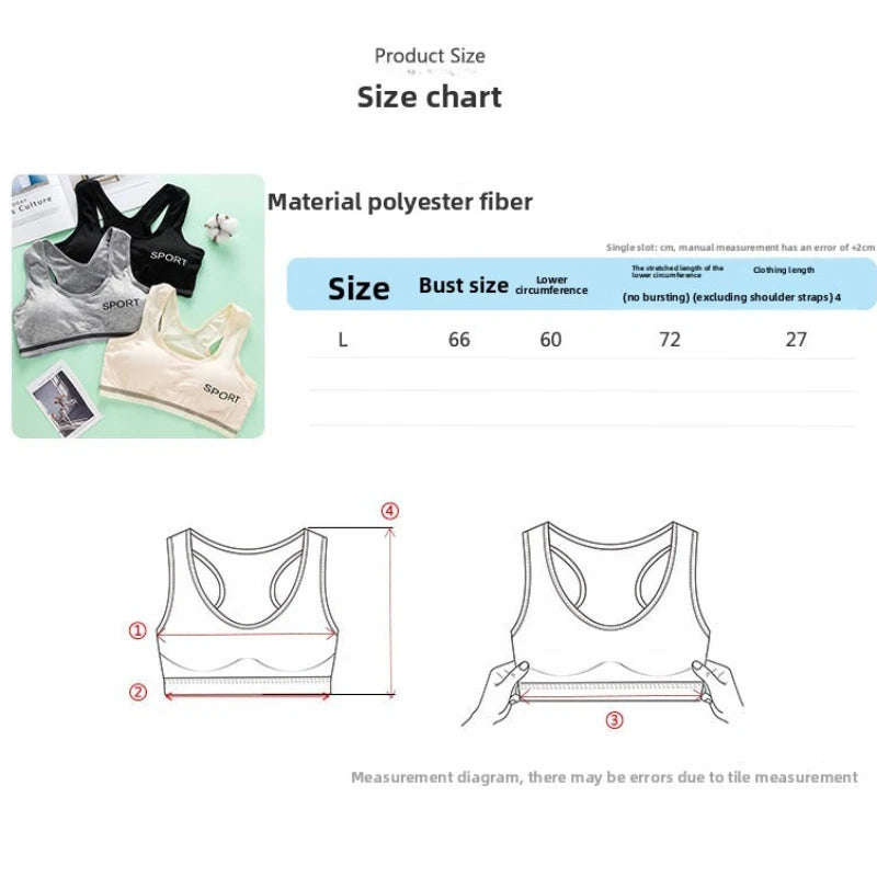 Lightweight Padded Teen Sports Bra