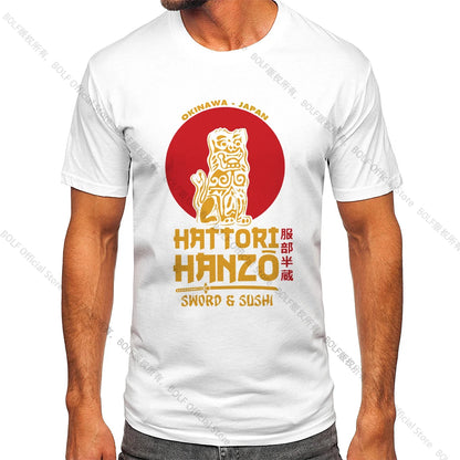 Men's Hattori Hanzo Printed T-shirt 100% Cotton Harajuku Classic Tees for Men Women Casual Shirt Tops Wear