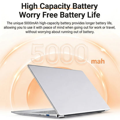 New Ultra Slim 14.1 Inch Laptop Intel 4405U 16GB RAM 2TB SSD 1920*1080 FHD Display Windows 11 Pro Office Study Computer