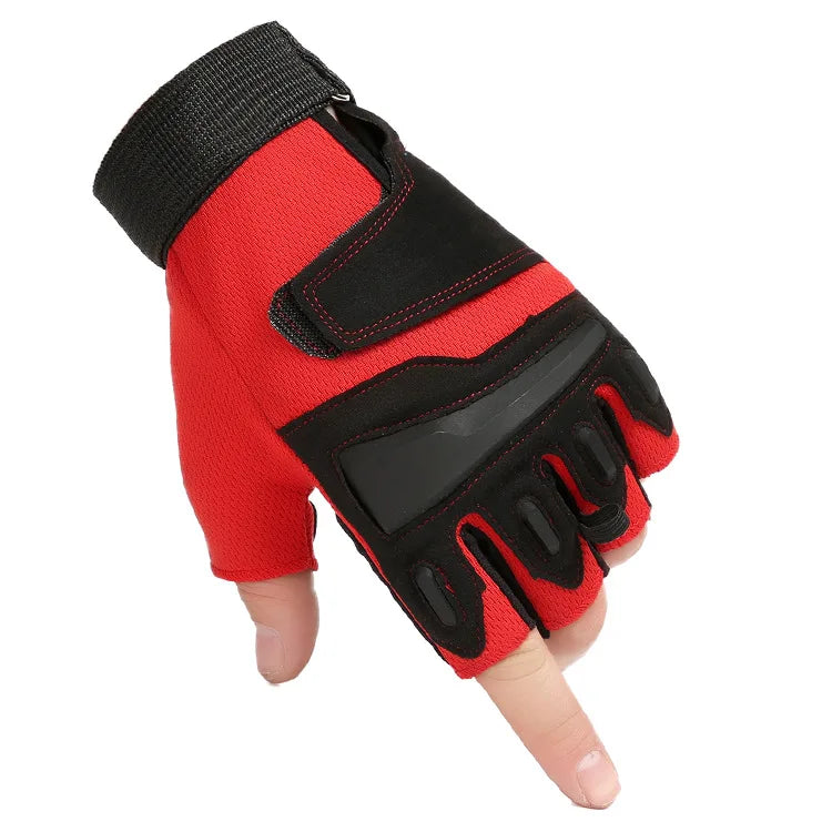 Cycling Tactical Gloves Half Finger Men Women Outdoor Fitness Gloves Spring Summer Anti Slip Wear-Resistant Gym Dumbbells Gloves