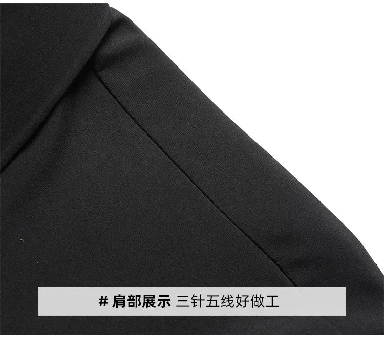 Smart Casual Men's Suit Jacket High Quality Outwear Coats Men Casual Waterproof Jackets Spring Autumn Solid Color Business Coat