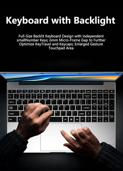 LENO 15.6" Laptop Intel Core i9 9900 32GB 2TB Windows11 Gaming Computer PC Gamer 5000mAh office Ultra Slim Notebook 1920*1080 HD