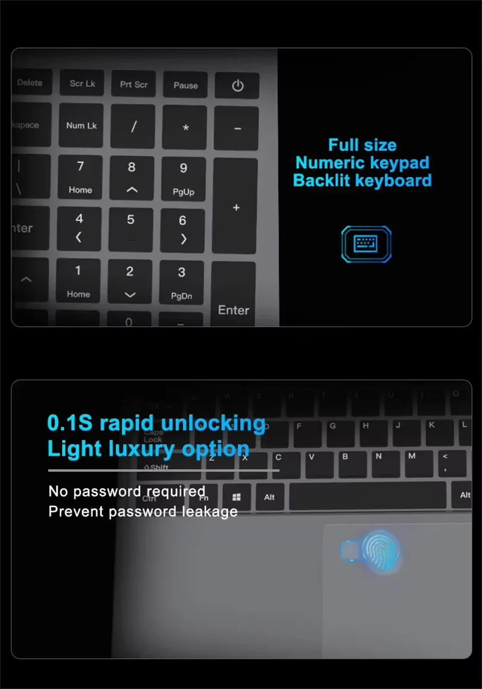 15.6" Windows 11 Pro Laptops  Intel Core i9-10980hk 16GB RAM 1TB SSD Office Gamer  Study notebook Computer PC