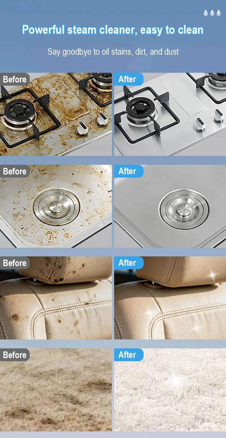 Portable Handheld High Pressure Steam Cleaner Household Multifunctional Steam Cleaning Machine Kitchen Hood Air Conditioner Car