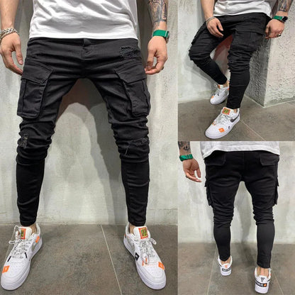 Skinny Fit Hip Hop Denim Jeans