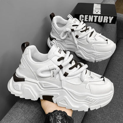 Sneakers for Mens White Platform Sneakers Fashion Versatile Board Shoes Men's Simple Niche Comfort Sports Shoes Tenis Masculino