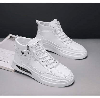 Male Sneakers High-top Loafers Skateboard Sports and Leisure Shoes for Men Men's Sneakers Non-Slip Soft and Comfortable New