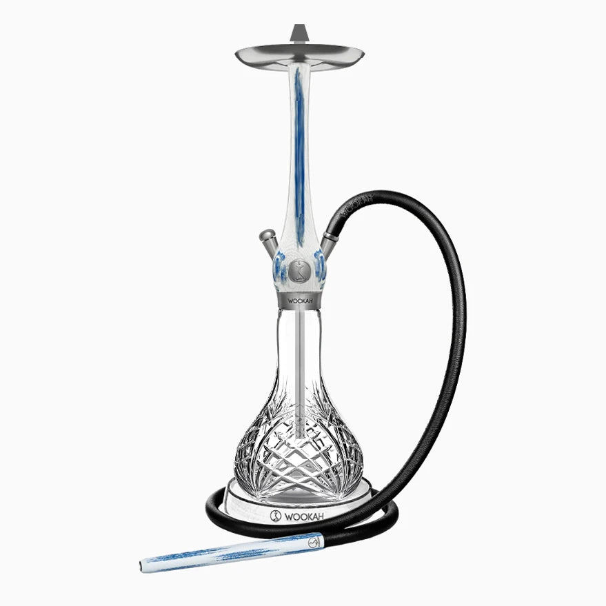 Wookah Hookah Shisha Set High Quality Wooden Large Hookah with Glass Bottle Single Pipe