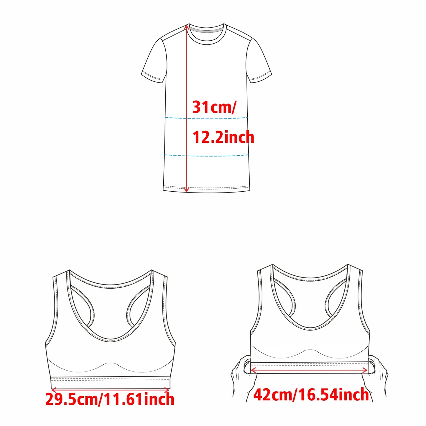 Seamless Wire Free Padded Crop Sports Bra
