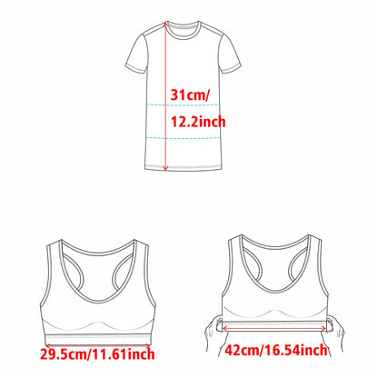 Seamless Wire Free Padded Crop Sports Bra