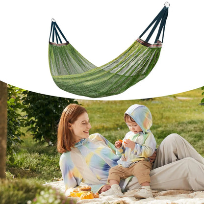 Camping Leisure Hammock, Sturdy Lightweight Outdoor Furniture, Relaxing Tree Swing for Garden Balcony Patio Camping Daily Use