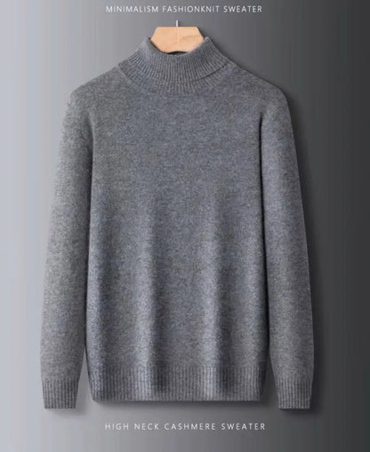 100% Pure Cashmere Wool Turtleneck Sweaters For Men Pullover 2023 Autumn Winter Soft lightweight Warm Knitted Sweater Pull Homme
