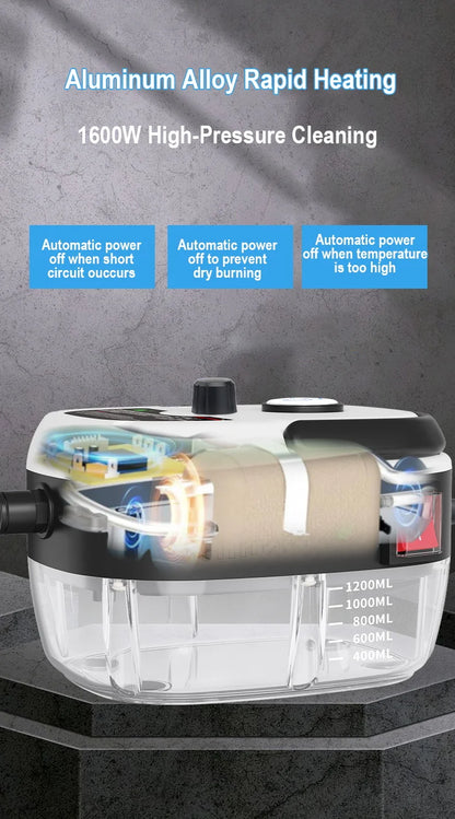 Portable Handheld High Pressure Steam Cleaner Household Multifunctional Steam Cleaning Machine Kitchen Hood Air Conditioner Car