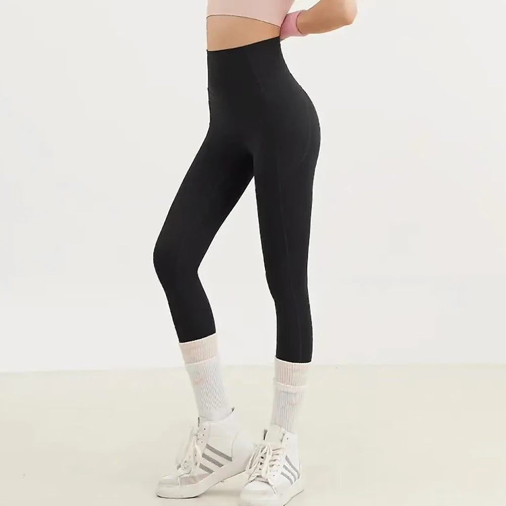 Women's Workout Leggings with Pockets, High Waist Yoga Pants for Running & Cycling, Tummy Control Fitness Tights