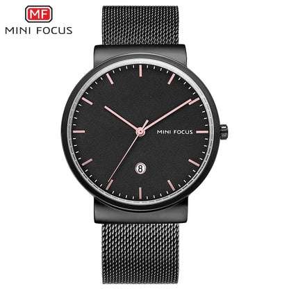 New Fashion Watch For Men High Quality Luxury Stainless Steel Waterproof Classic Quartz Wristwatches Male Big Face Clock