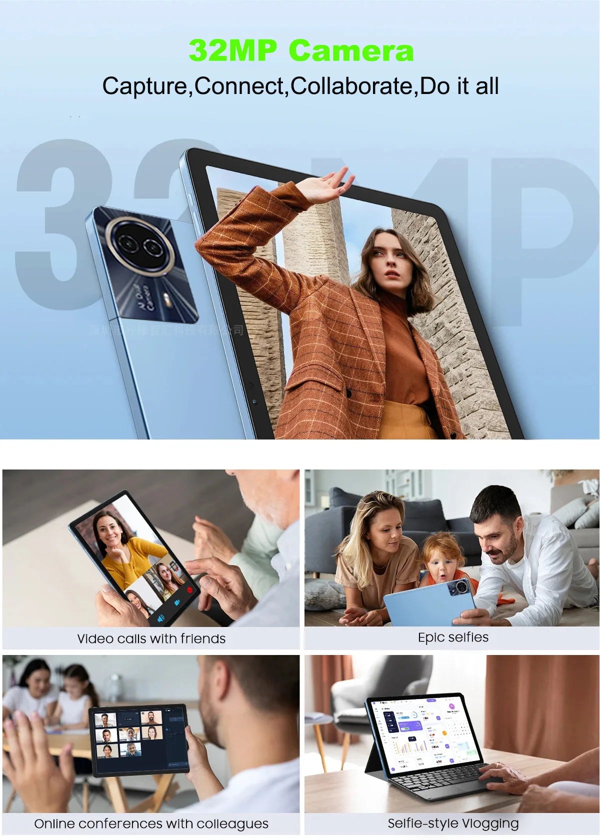 Mpad15 14 Inch Big Screen Android 15 Tablet PC 16gb+512GB Phone Call 5G WIFI Kids Pad tablet For Educational Online Class