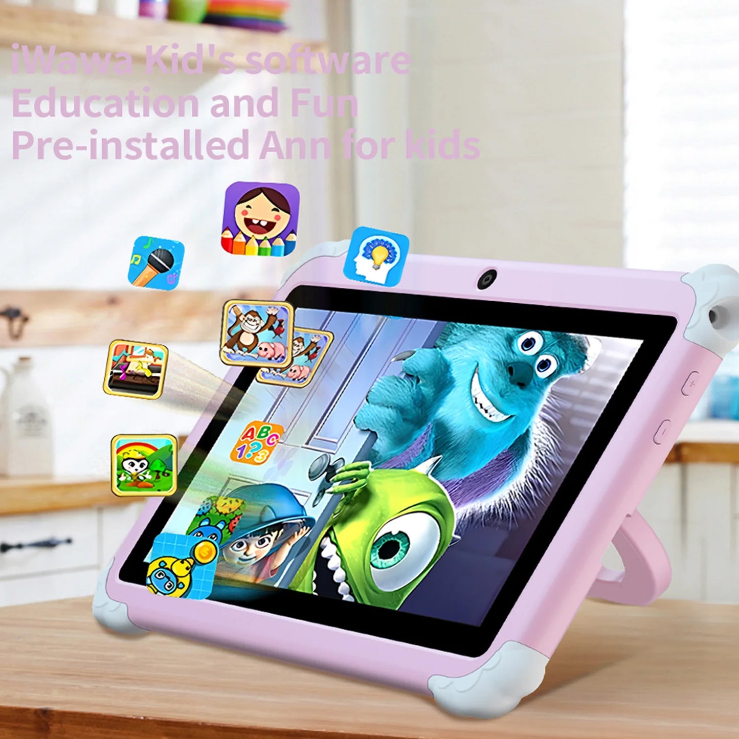 2025 New 7 Inch Cartoon Pattern Kids' tablet Quad Core 4GB+64GB ROM Android 13 Learning Education Games Tablets Children's Gifts