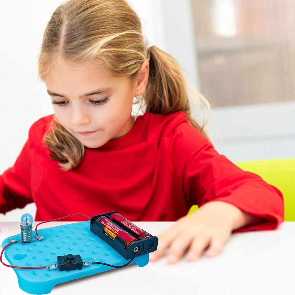 Physical Science Experiments DIY Circuit Kit Excellent ABS and Electronic Components Children Educational Manual Toys