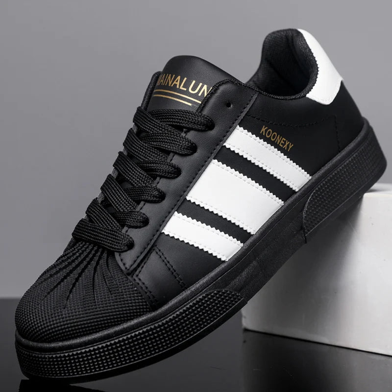 Men's Low-Top Sneakers, Suitable for Hiking, Skateboarding, and Casual Wear—Pu Upper, Breathable Lace-Up Style, Ideal for Outdoor Activities, Training, and Street Fashion—Built-In Cushioning Insole and Pvc Sole, Perfect f