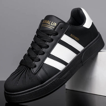 Men's Low-Top Sneakers, Suitable for Hiking, Skateboarding, and Casual Wear—Pu Upper, Breathable Lace-Up Style, Ideal for Outdoor Activities, Training, and Street Fashion—Built-In Cushioning Insole and Pvc Sole, Perfect f