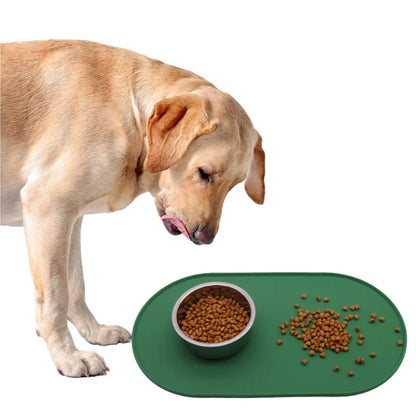 Silicone Pet Bowl Mat Placemat Waterproof Prevent Spills Dog Cat Food Feeding Pad Kitten feeding Pet Bowl tray Mats