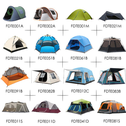 Wholesale Large Canvas Glamping Cabin Tents Outdoor Inflatable Camping For Family Two Bedrooms Air Tourist Touristic FeaturesFor
