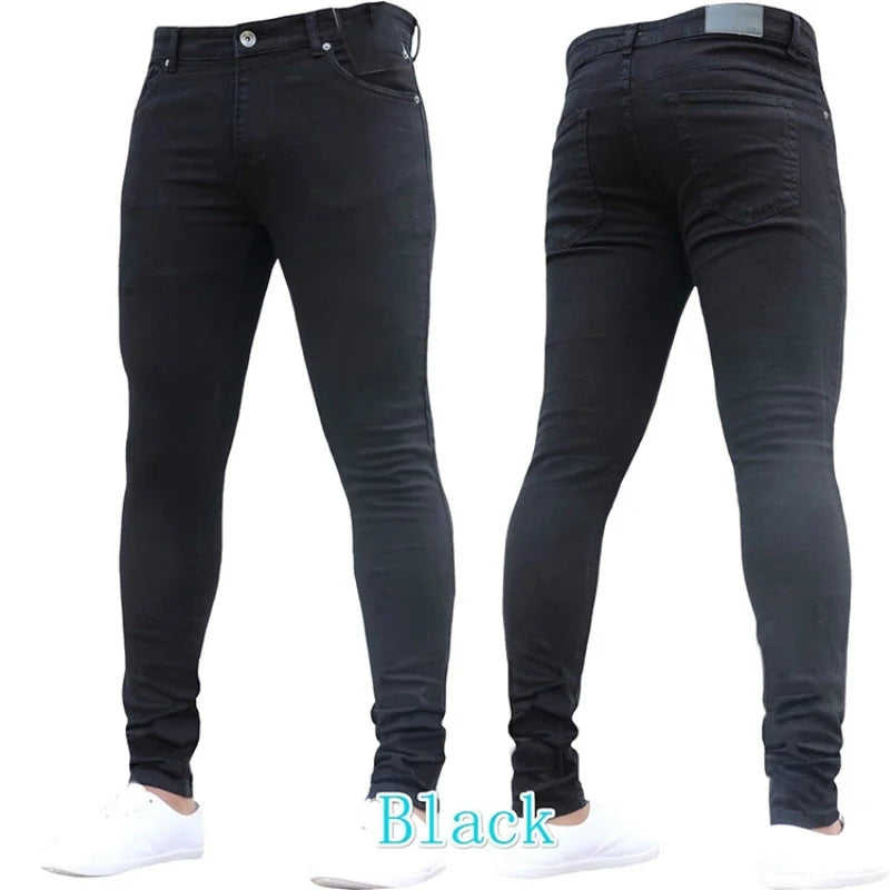 Skinny Fit Hip Hop Denim Jeans
