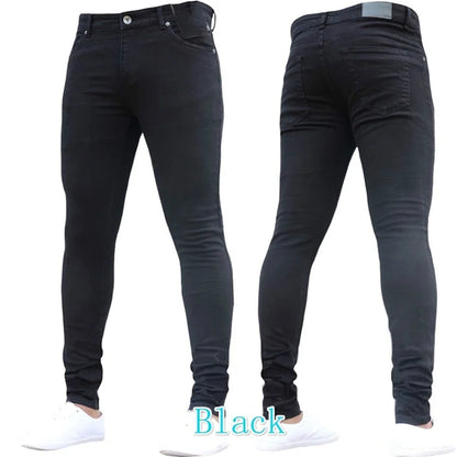 Skinny Fit Hip Hop Denim Jeans