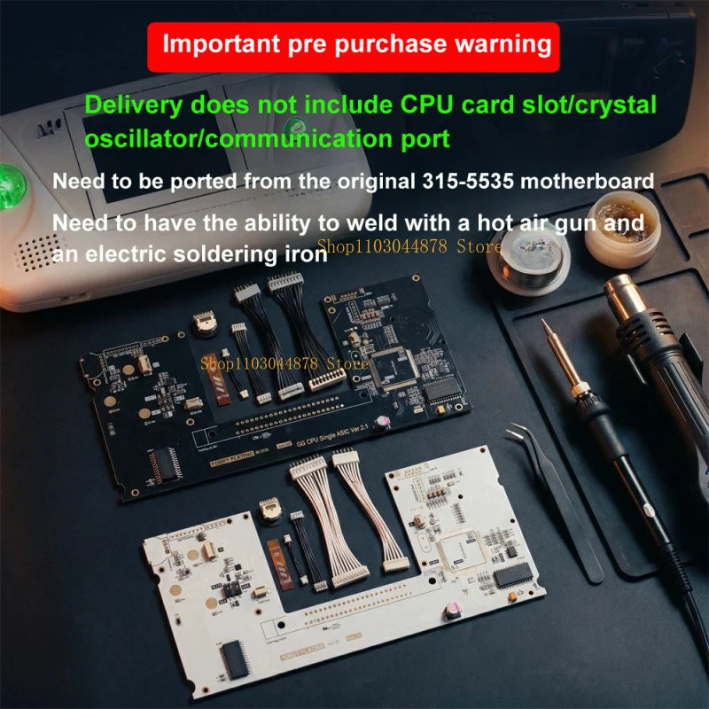 GAMEGEAR GG RGB Replacement Motherboard (Single-Chip, No CPU)