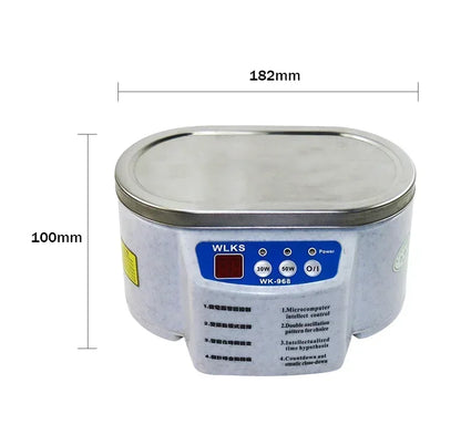 30/50W Ultrasonic Cleaner Sonicator Bath 40Khz Degas for Watches Contact Lens Glasses Denture Teeth Electric Bath for Jewelry EU