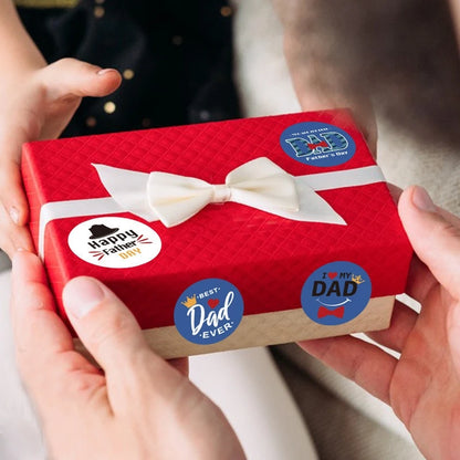 32/64/80Pcs Fathers Day Stickers Fathers Day Decorate Labels Card Envelope Seals Party Favor Gift Box ,Cookies Wrapping Decor
