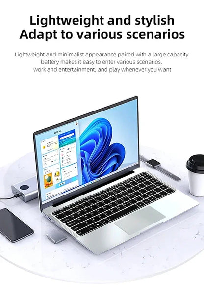 2026 Laptop Core i7 9850H A3950 Portable Laptops Windows 11 Pro 16GB RAM 1TB SSD 1920*1080 HD PC Gaming Computer Notebook Gamer