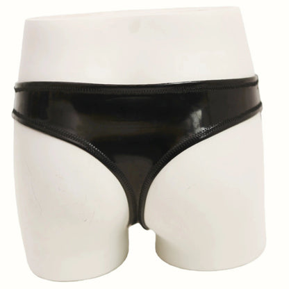 Shiny Matt Double Sided PU Leather Bikini Hot Shorts Wet Look PVC Briefs Reversible Tangas Sexy Panties G Strings Thong Calcinha