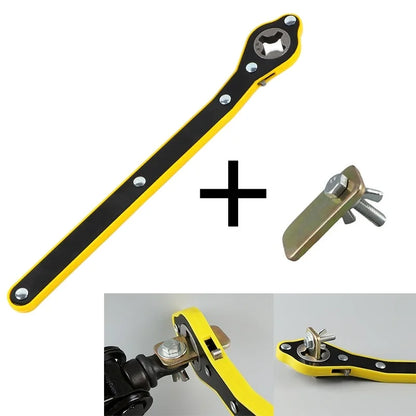 Automotive Labor-Saving Long Handle Jack Ratchet Wrench Automotive Key Tire Suspension Ear Wrench Automotive Maintenance Tool