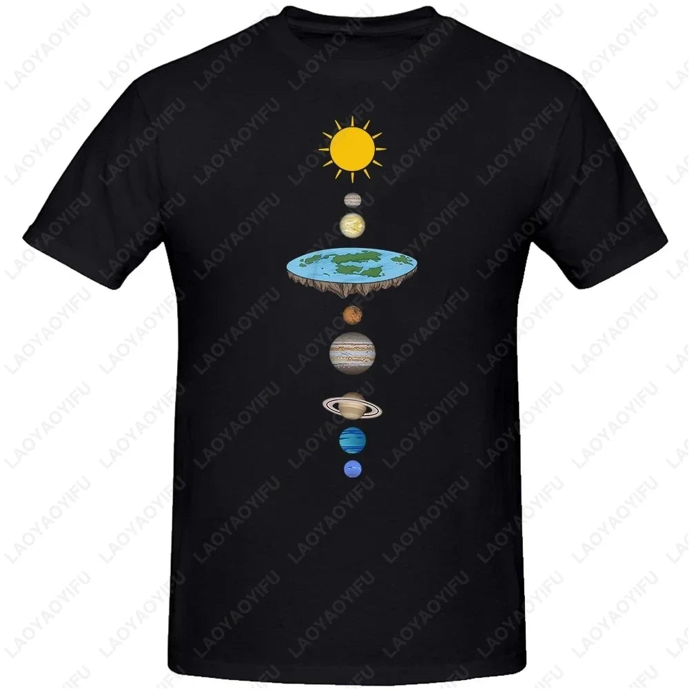 Funny Flat Earth Astronaut Well That Sucks T-Shirt Retro Male T Shirts Summer Breathable Outdoors Woman Man Graphic T Shirts