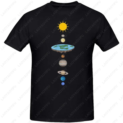 Funny Flat Earth Astronaut Well That Sucks T-Shirt Retro Male T Shirts Summer Breathable Outdoors Woman Man Graphic T Shirts
