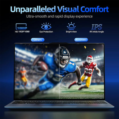 ACEKAMAS 2026 15.6" Intel Core i9 10980HK Laptop Computer Windows 11 Pro 16GB DDR4 1TB SSD Notebook PC Portable Laptops Gaming