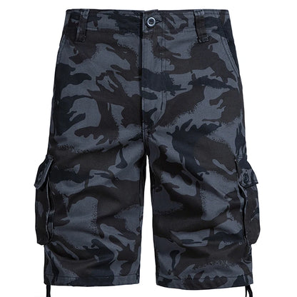 Men's Camo Shorts Summer Casual Half Pants Camouflage Outdoor Sports Short Pants Side Pocket Cotton Breathable Shorts