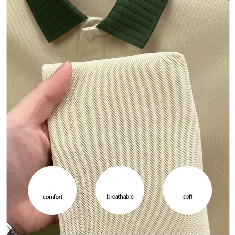 Luxury brand men's short sleeve polo shirt summer fashion hot selling original dog embroidery boutique top golf casual T-shirt