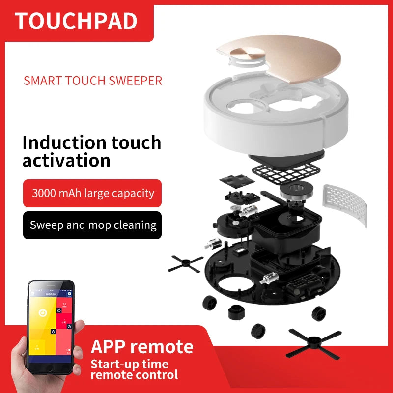 New ES06 APP Wireless Robot Smart Remote Control Vacuum Cleaner Cleaning Machine Sweeping Floor Mop For Home Vacuum Cleaner
