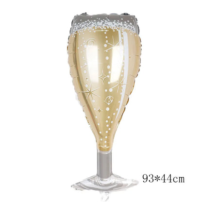 Super Dad Balloons Happy Father's Day Champagne Foil Helium Ball Champagne Beer Ballon Father's Day Gifts Supplies Globos